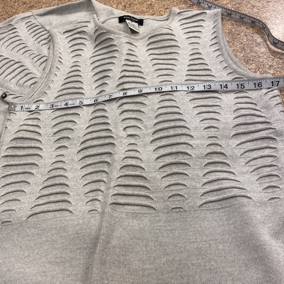 Guido Pisani Italy Gray Sweater Set Wool Blend Large - Picture 4 of 14